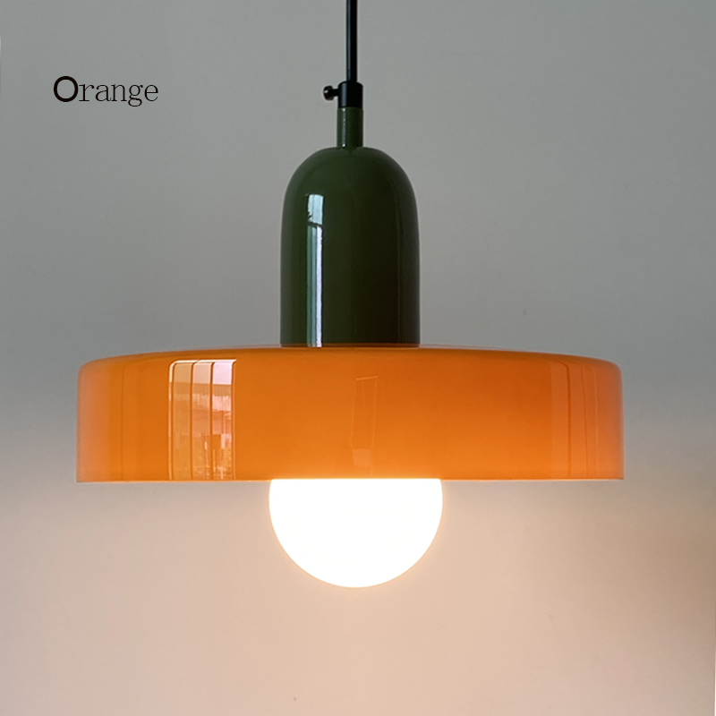 Desk Setup Minimalist - Lampadario Vintage in Vetro Stile Nordico