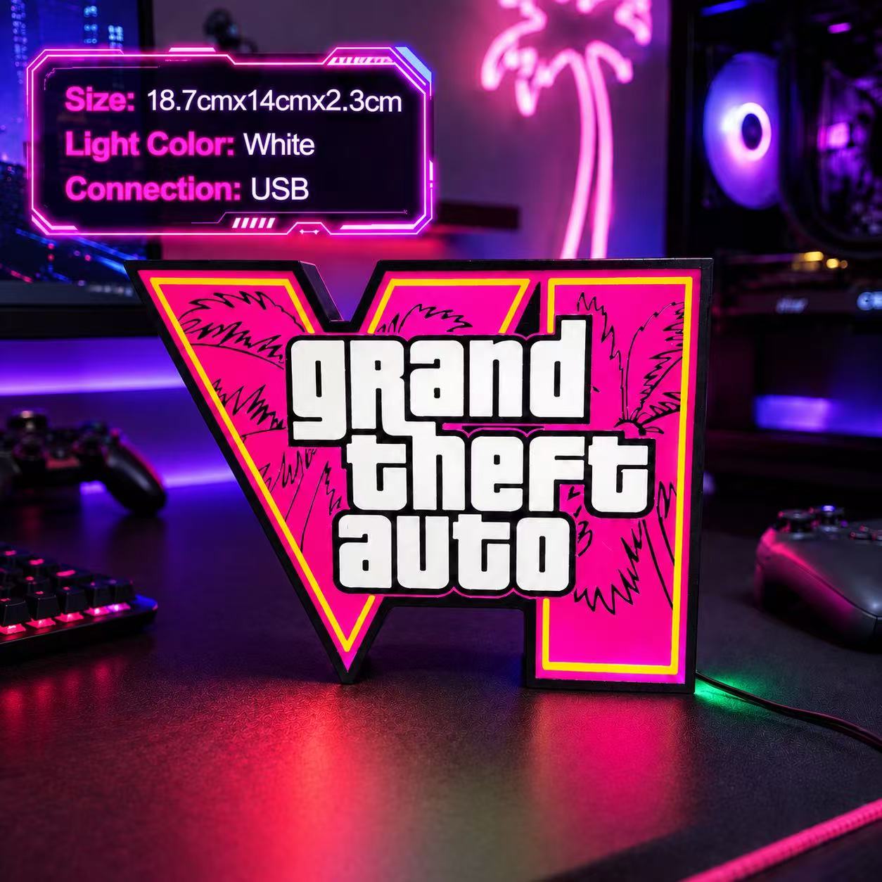 Nuova Luce Ambientale USB GTA  - Desk Setup Lamp recensione e prezzo