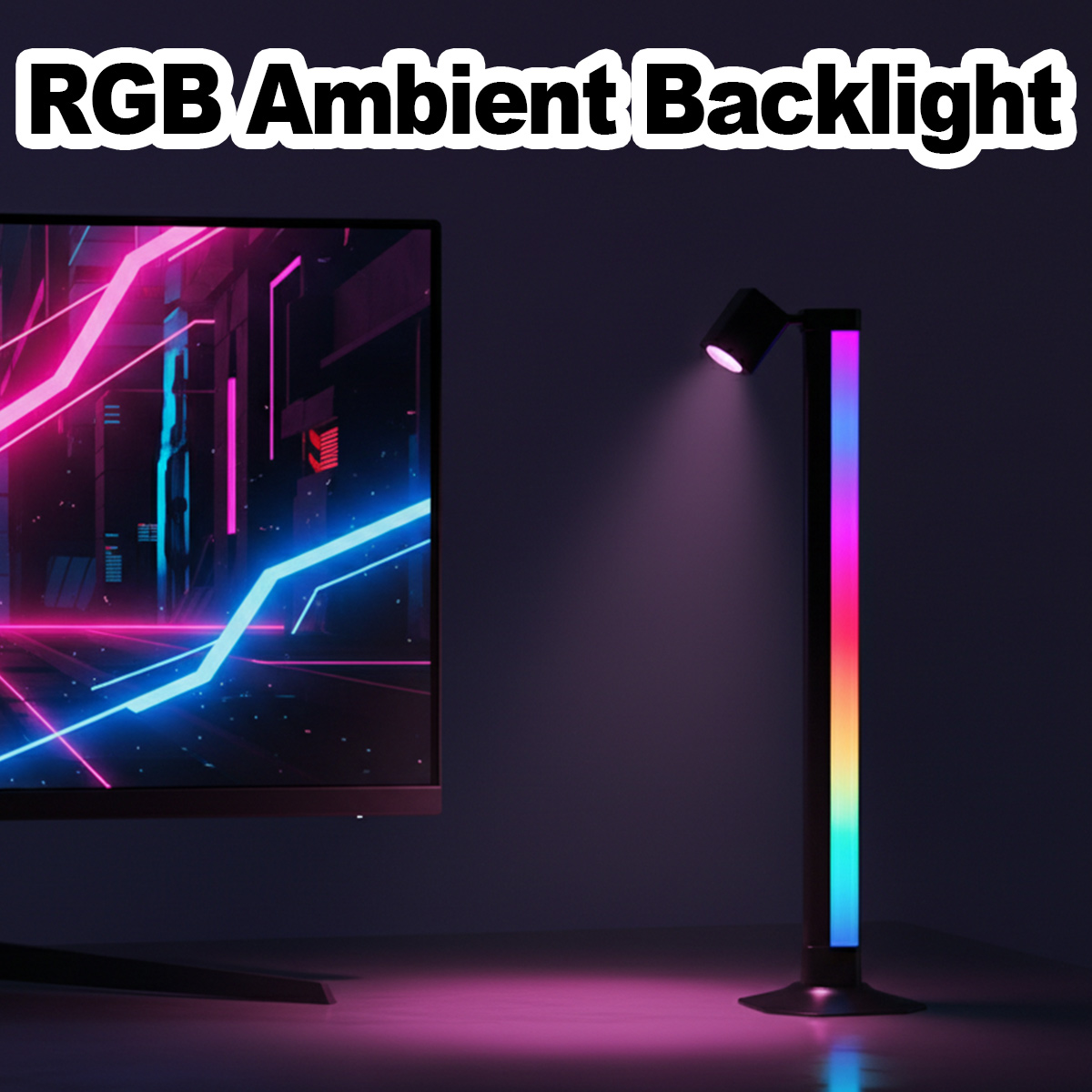Barra luminosa intelligente a  - Desk Setup With Tv recensione e prezzo